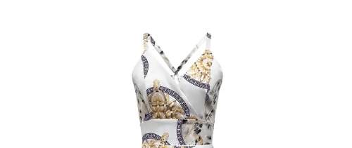 Enterizo De Pierna Ancha, Con Estampado Tropical, Sin Mangas, De Mujer - Quierox - Tienda Online