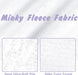 Entisn Minky Fabric by The Yard, 1 yarda, tela de vellón Minky precortada blanca - Quierox - Tienda Online
