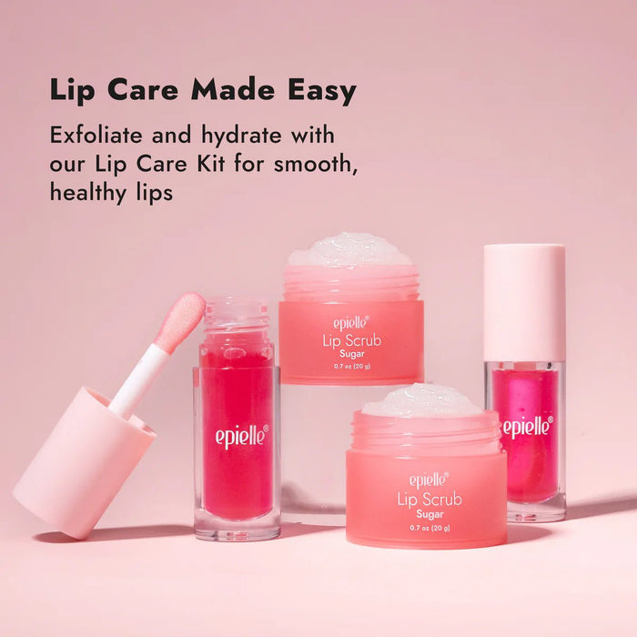 Epielle Dúo de aceites para dar brillo a los labios, Aceite labial y exfoliante labial - Quierox - Tienda Online