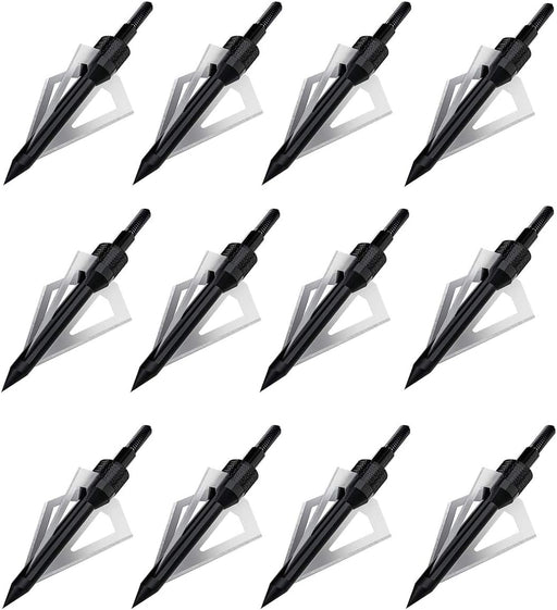 EQI Cabezas anchas de caza de 100 granos, puntas anchas de tiro con arco de 3 cuchillas - Quierox - Tienda Online