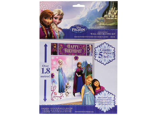 Escenario de feliz cumpleaños de Frozen de Amscan - Multicolor - Quierox - Tienda Online