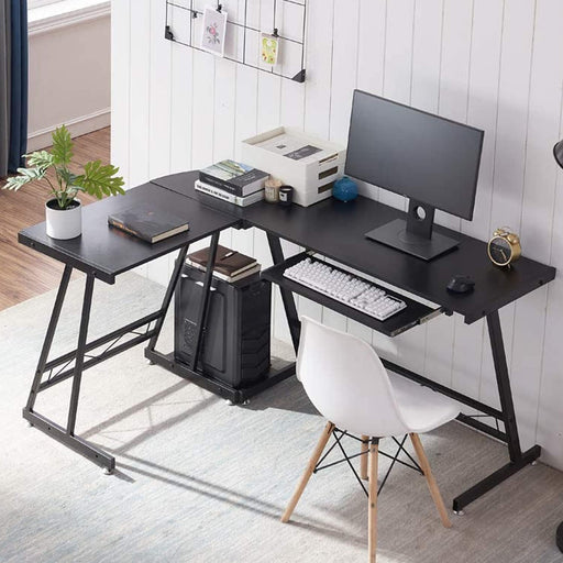 Escritorio para ordenador en forma de L con soporte para CPU - Quierox - Tienda Online