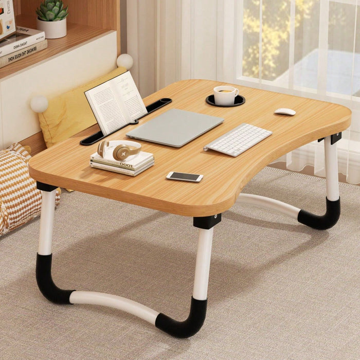 Escritorio portátil y plegable para laptop con portavasos - Quierox - Tienda Online