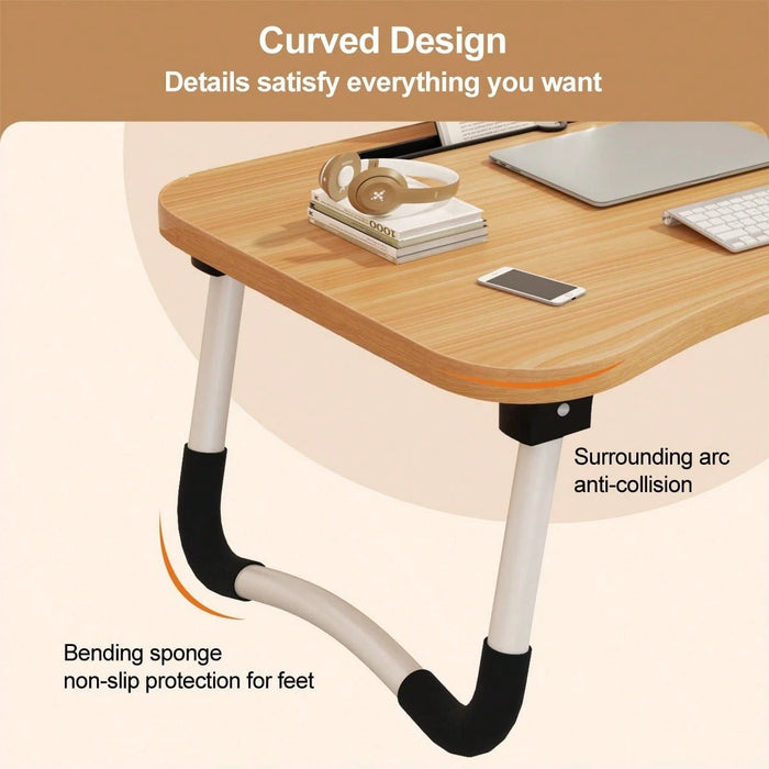 Escritorio portátil y plegable para laptop con portavasos - Quierox - Tienda Online