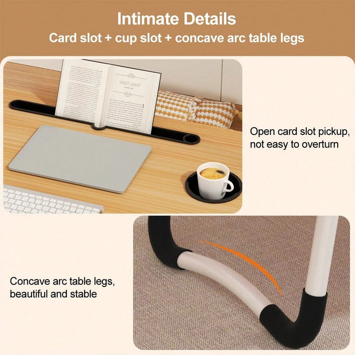 Escritorio portátil y plegable para laptop con portavasos - Quierox - Tienda Online