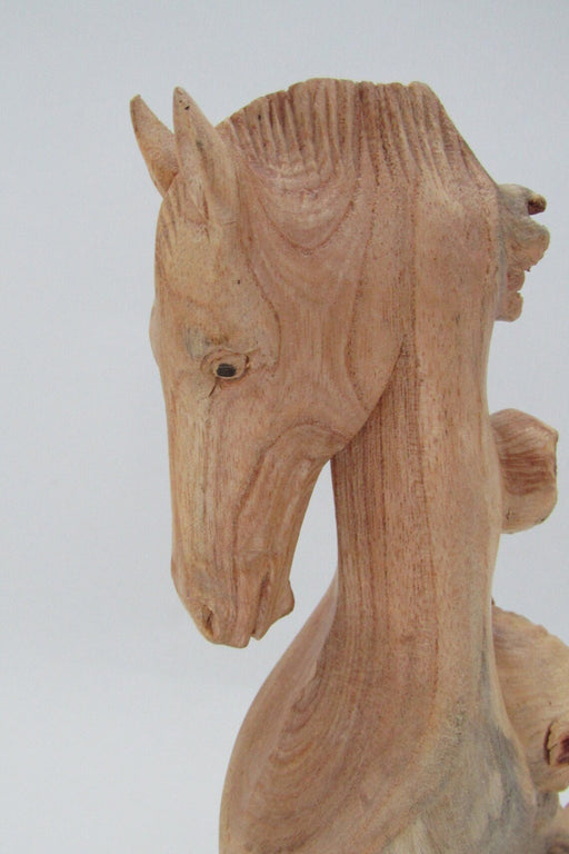 Escultura popular de caballo de madera de 20cm - Quierox - Tienda Online