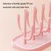 Escurridor de biberones rosa, soporte portátil para biberones y accesorios de bebé - Quierox - Tienda Online