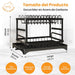 Escurridor de platos Frasheng de 2 niveles de acero al carbono con drenaje automático - Quierox - Tienda Online