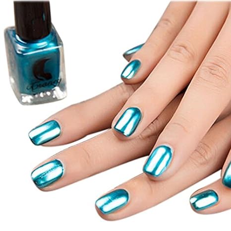 Esmalte de uñas chapado en pasta de plata de color de metal - Quierox - Tienda Online