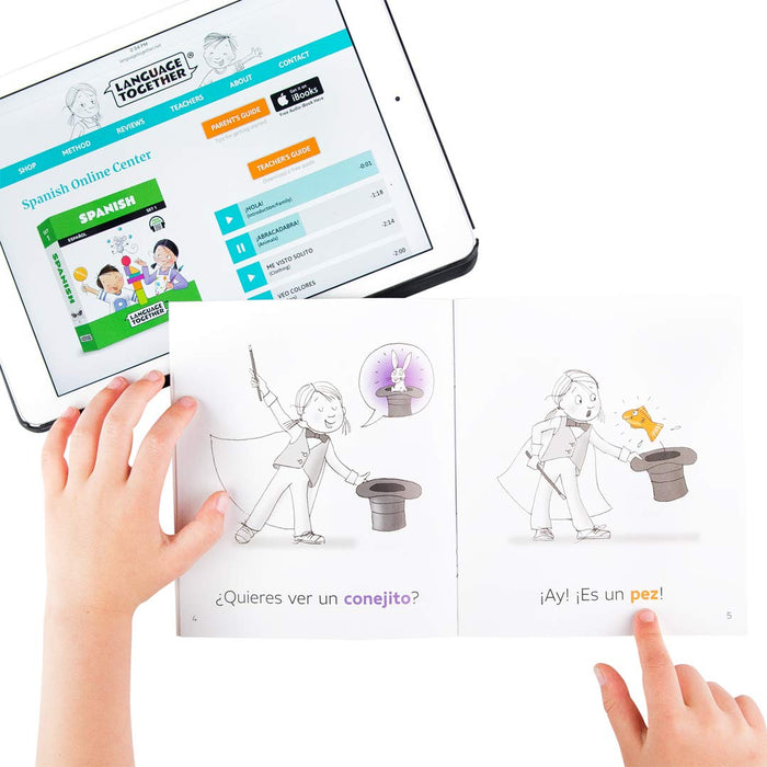 Español para niños: 10 libros de lectura inicial con audio en línea y 100 palabras - Quierox - Tienda Online