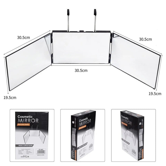 Espejo cosmético de fácil visualización trasera. Sin luz LED - Quierox - Tienda Online