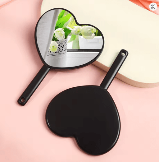 Espejo de maquillaje Love Espejo de maquillaje de mano color negro - Quierox - Tienda Online