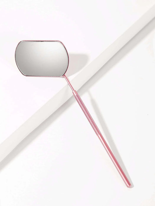 Espejo de pestañas portátil, 1 espejo de maquillaje de mano de acero inoxidable/espejo cosmético - Quierox - Tienda Online