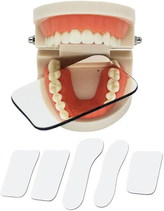 Espejo intraoral de 5 piezas, fotografía intraoral de ortodoncia, reflector de 2 lados - Quierox - Tienda Online
