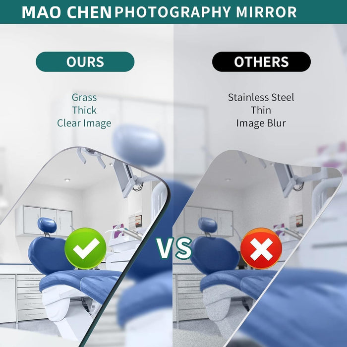 Espejo intraoral de 5 piezas, fotografía intraoral de ortodoncia, reflector de 2 lados - Quierox - Tienda Online