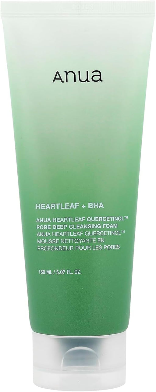 Espuma limpiadora profunda de poros con quercetinol de ANUA Heartleaf, 150 ml - Quierox - Tienda Online