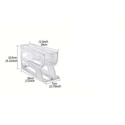 Estante 3 niveles almacenar huevos deslizante automático en refrigerador - Quierox - Tienda Online