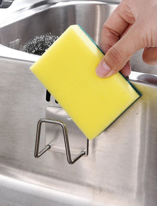 Estante de acero inoxidable para esponja, organizador adhesivo para fregadero de cocina - Quierox - Tienda Online