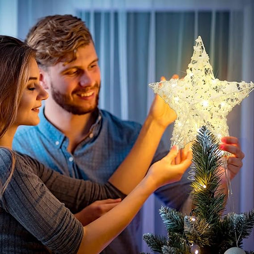 Estrella decorativa para árbol de Navidad con luces LED - Quierox - Tienda Online