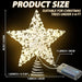 Estrella decorativa para árbol de Navidad con luces LED - Quierox - Tienda Online