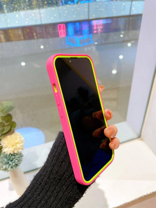 Estuche Apple 2 en 1 rosa intenso desmontable con ranura para tarjetas de una sola capa - Quierox - Tienda Online