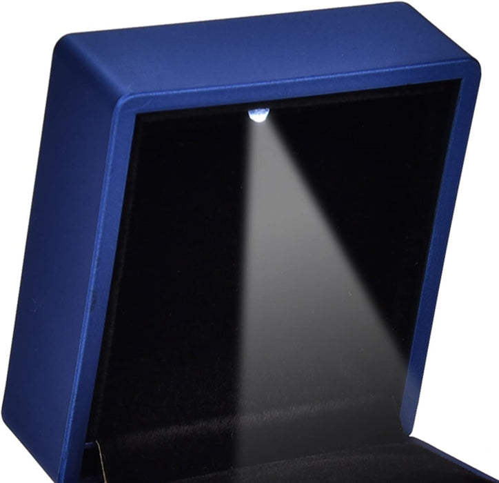 Estuche para anillos de boda con luz LED, contenedor para anillos - Quierox - Tienda Online