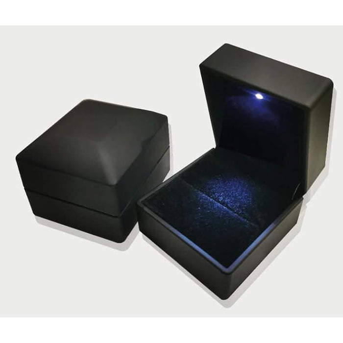 Estuche para anillos de boda con luz LED, contenedor para anillos - Quierox - Tienda Online