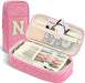 Estuche para lápices, estuche para lápices para niñas y mujeres, con letra N rosado - Quierox - Tienda Online