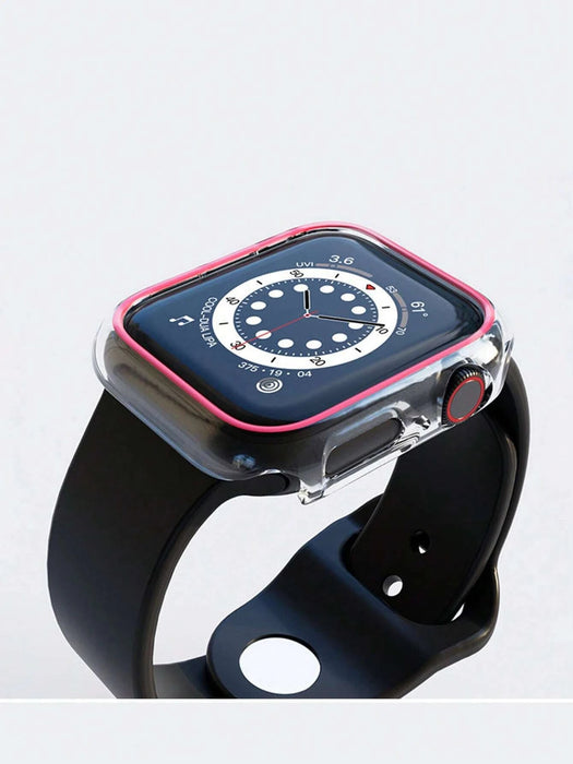 Estuche protector transparente con luz nocturna y cambio de color compatible con Apple Watch - 45 - Quierox - Tienda Online