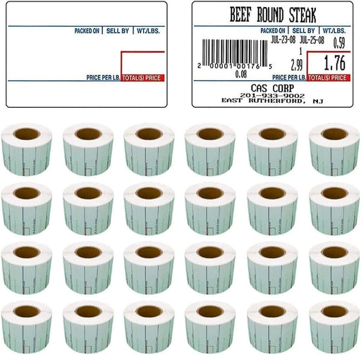 Etiqueta de escala de impresión LST-8010, 2.283 x 1.575 in, UPC "24 rollos" por caja - Quierox - Tienda Online