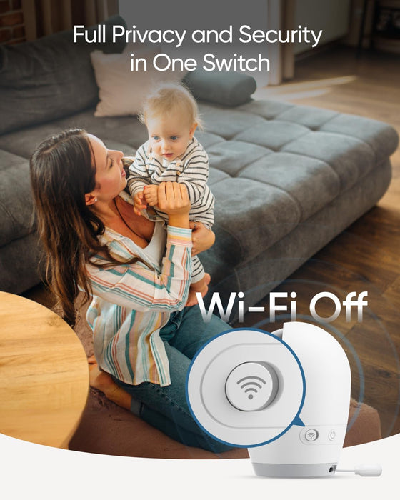 eufy Security Monitor de bebé E21 Cámara complementaria, resolución 4K UHD, panorámica de 330° - Quierox - Tienda Online