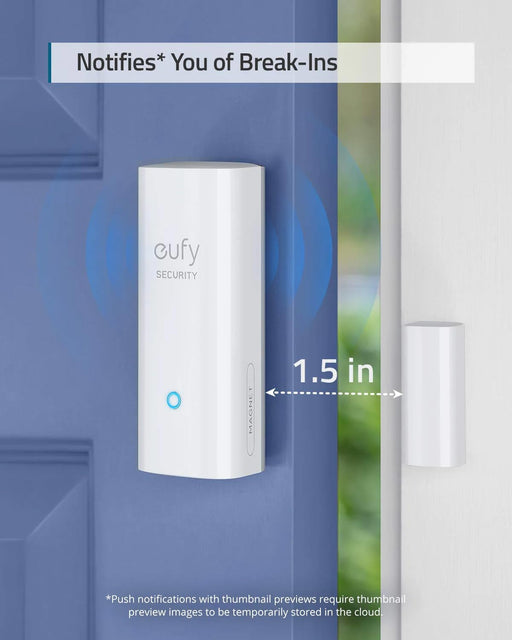 eufy Security Sensor de entrada, detecta puertas o ventanas abiertas y cerradas, monitoreo - Quierox - Tienda Online