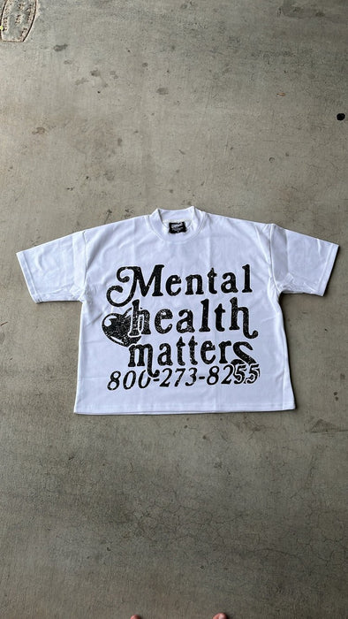 EUPHORIC Camiseta "La salud mental importa" - Blanca - Quierox - Tienda Online