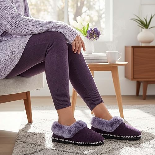 EverFoams Pantuflas tipo botín para mujer, de espuma viscoelástica, para interiores - Quierox - Tienda Online