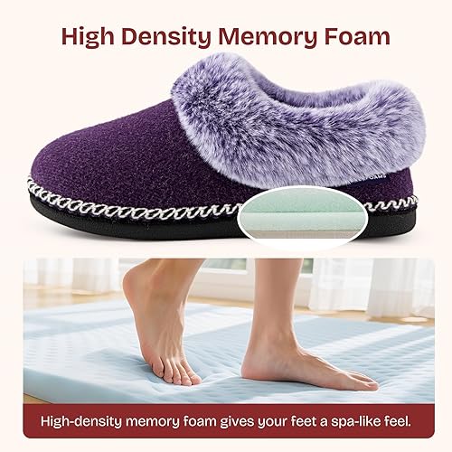 EverFoams Pantuflas tipo botín para mujer, de espuma viscoelástica, para interiores - Quierox - Tienda Online