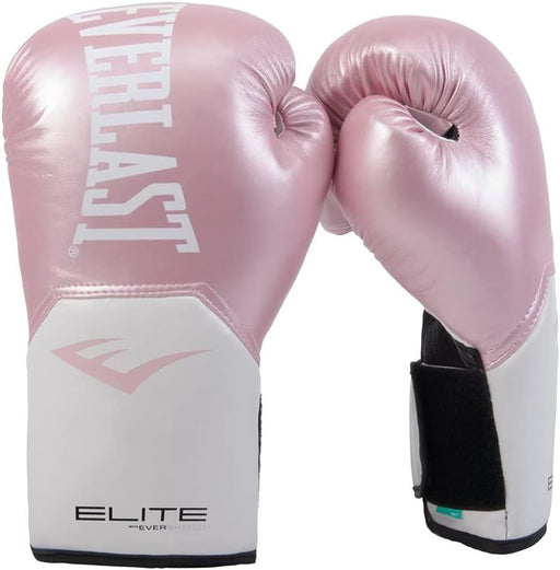 Everlast Elite Pro Style Guantes de entrenamiento, rosa/blanco, 8 oz - Quierox - Tienda Online