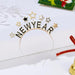 EVKILKJS Diadema de Año Nuevo para mujer, con purpurina negra y dorada - Quierox - Tienda Online