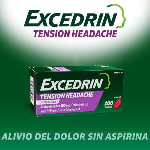 Excedrin Cápsulas para Alivio del Dolor de Cabeza por Tensión - Quierox - Tienda Online