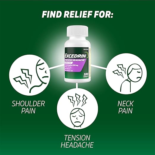 Excedrin Comprimidos para el alivio del dolor de cabeza tensional - Quierox - Tienda Online