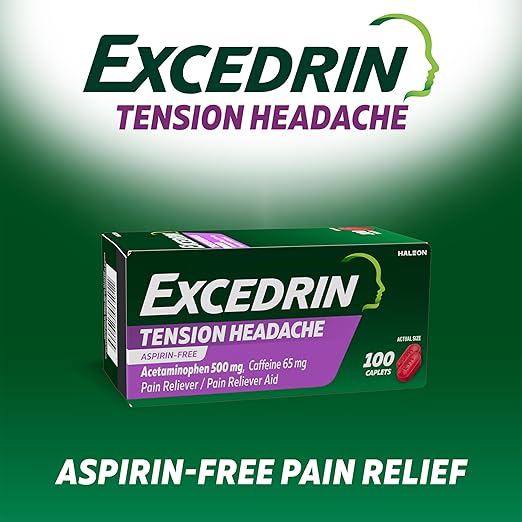 Excedrin Comprimidos para el alivio del dolor de cabeza tensional - Quierox - Tienda Online