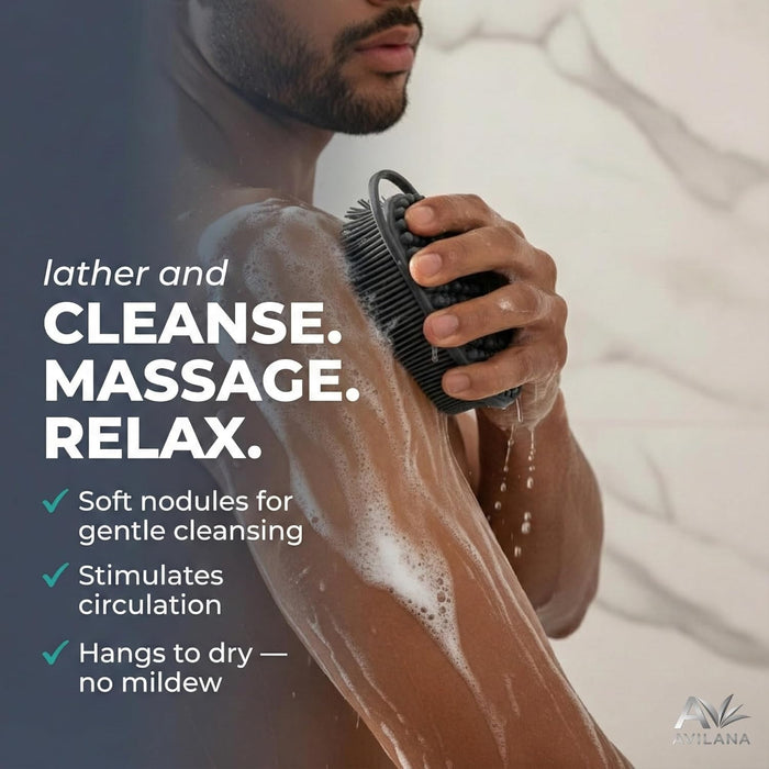 Exfoliante Corporal de Silicona para Ducha - Exfoliante Suave para la Espalda con Cerdas Suaves - Quierox - Tienda Online