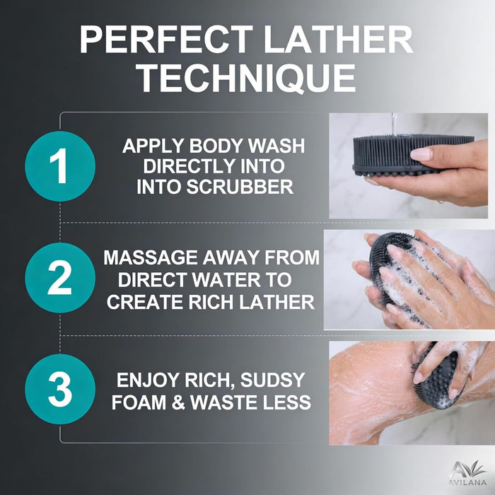 Exfoliante Corporal de Silicona para Ducha - Exfoliante Suave para la Espalda con Cerdas Suaves - Quierox - Tienda Online