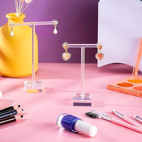 Expositor de pendientes de acrílico con forma de T, soporte para pendientes, soporte de árbol - Quierox - Tienda Online