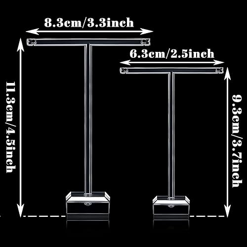 Expositor de pendientes de acrílico con forma de T, soporte para pendientes, soporte de árbol - Quierox - Tienda Online