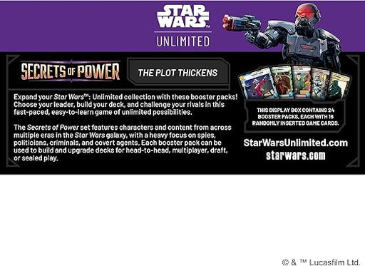 Expositor de sobres Secretos del Poder de Asmodee Star Wars: Unlimited TCG: 24 sobres - Quierox - Tienda Online