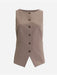 Express Chaleco blazer de sarga elástica Studio con cuello barco y corte - Quierox - Tienda Online