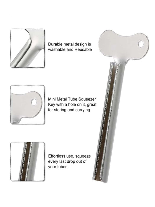 Exprimidor de pasta de dientes de acero inoxidable de 2 piezas - Quierox - Tienda Online
