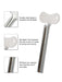 Exprimidor de pasta de dientes de acero inoxidable de 2 piezas - Quierox - Tienda Online