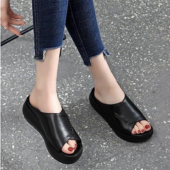 EXQST Nuevas Pantuflas con Punta de pez y Plataforma para Mujer con Soporte para el Arco - Quierox - Tienda Online