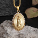 Exquisito collar con colgante de la Virgen María con circonita católica - Quierox - Tienda Online